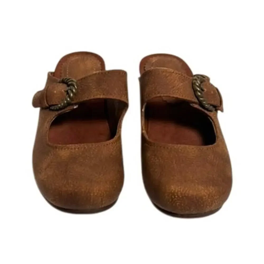 Baretraps Luna Women's Mary Jane Mules, Cashew 8M.